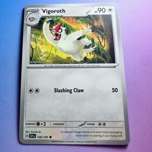 vigoroth - 146/191 (common) — pokemon: surging sparks